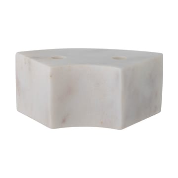 Florida candleholder 14,5x6x7,5 cm - White marble - Bloomingville