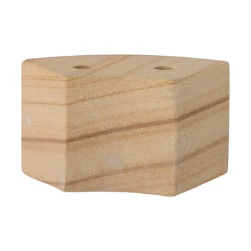 Florida candleholder 14,5x8x7,5 cm - Natural sandstone - Bloomingville