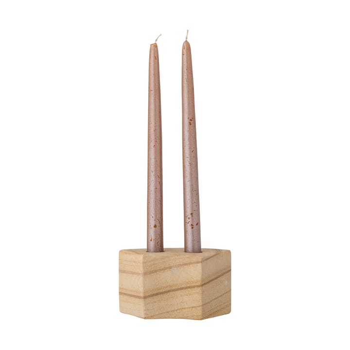 Florida candleholder 14,5x8x7,5 cm, Natural sandstone Bloomingville