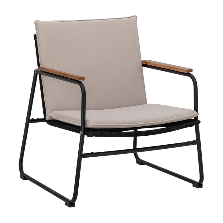 Hampton lounge chair 68x71x76 cm, Black-beige Bloomingville