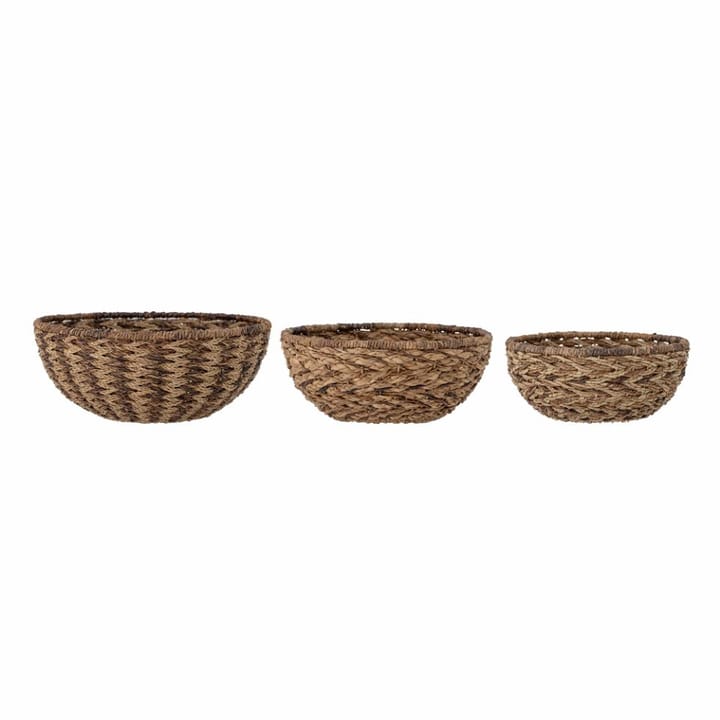 Kathe basket 3-pack, Brown Bloomingville