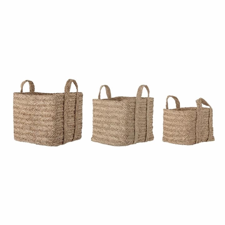 Kayes basket 3-pack, Brown Bloomingville