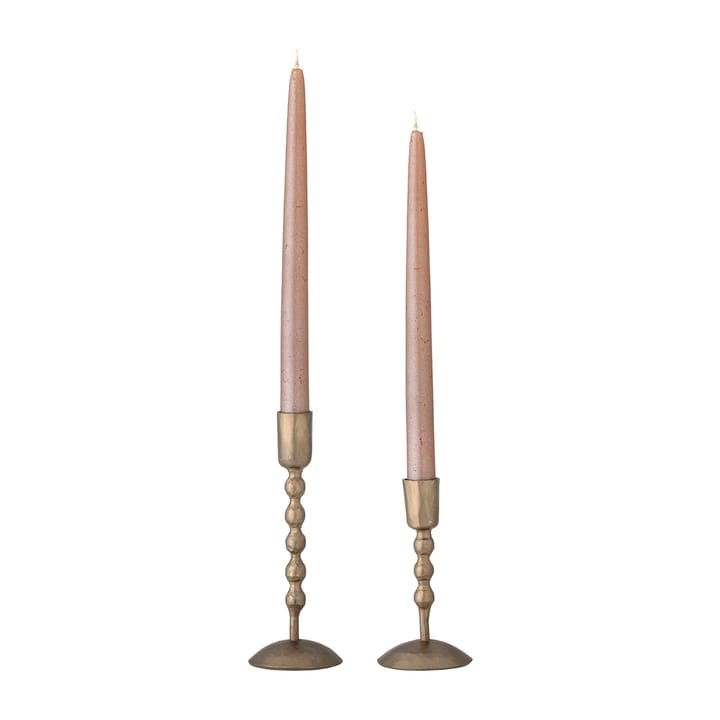 Kimmie candle sticks 2 pieces, Brass Bloomingville