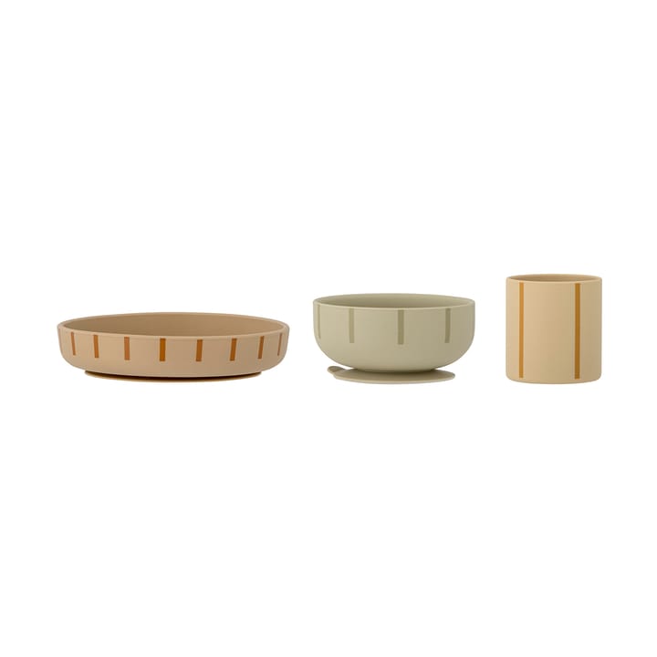 Levi children's dinnerware 3 pieces - Green - Bloomingville