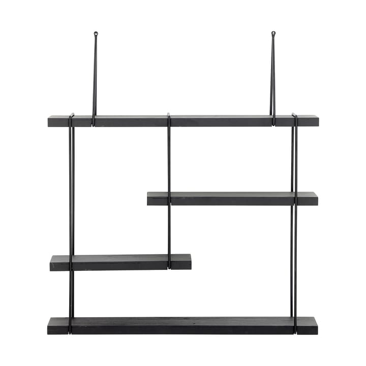 Lewis wall shelf 60x65 cm - Black firwood - Bloomingville