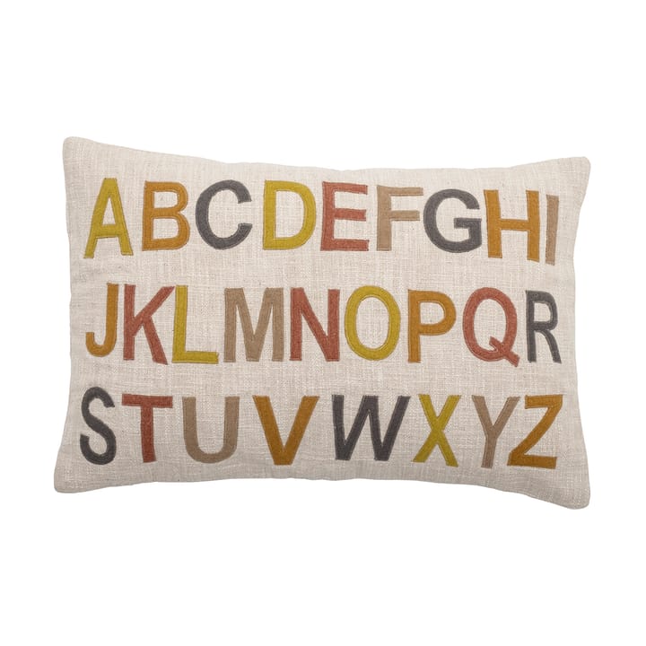 Lexi cushion alphabet 40x60 cm, Nature-multi Bloomingville