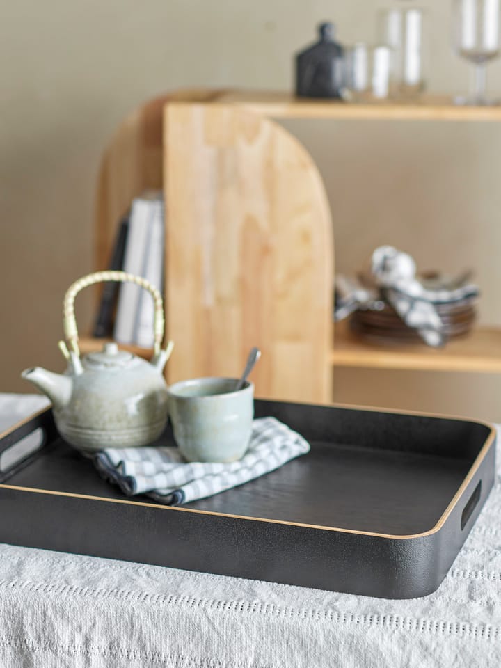 Leyton servering tray 38x50 cm, Black oak Bloomingville