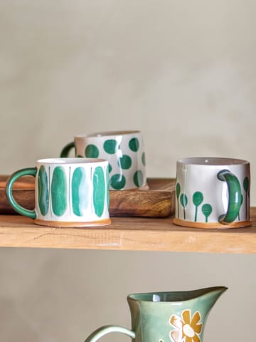 Linora mug 450 ml 3-pack - Green - Bloomingville