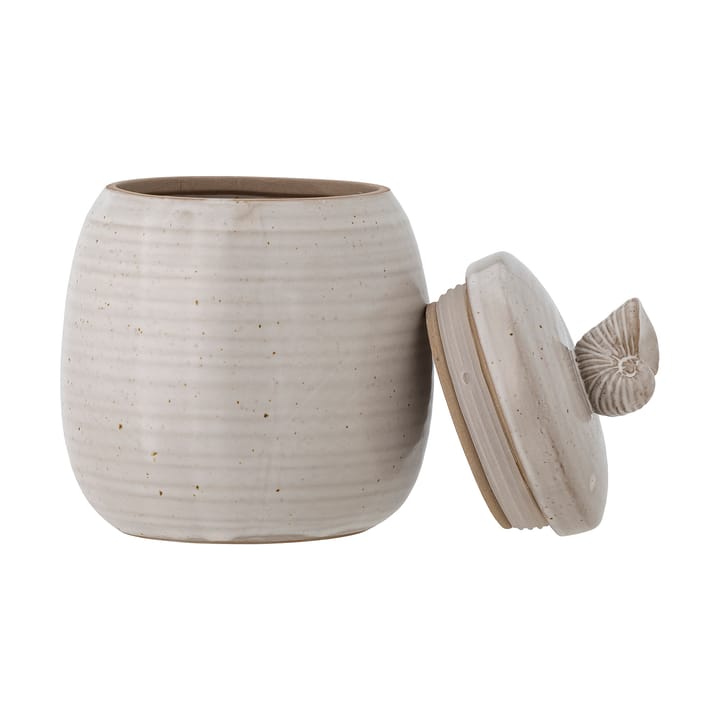 Mahlet jar with lid Ø11x14 cm, Natural stoneware Bloomingville