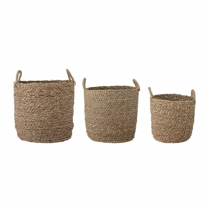 Maisie basket 3-pack, Brown Bloomingville