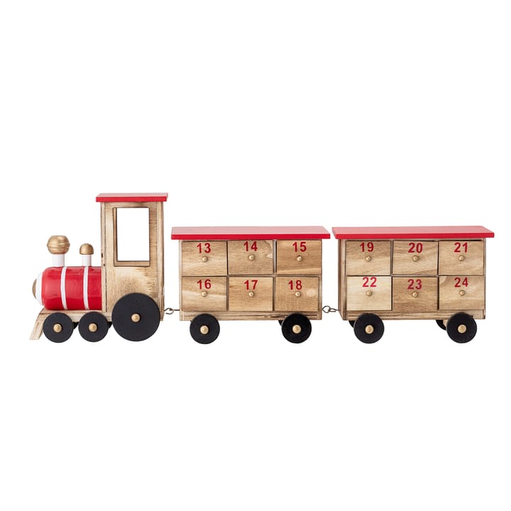 Paulownia Advent calendar train, multi Bloomingville