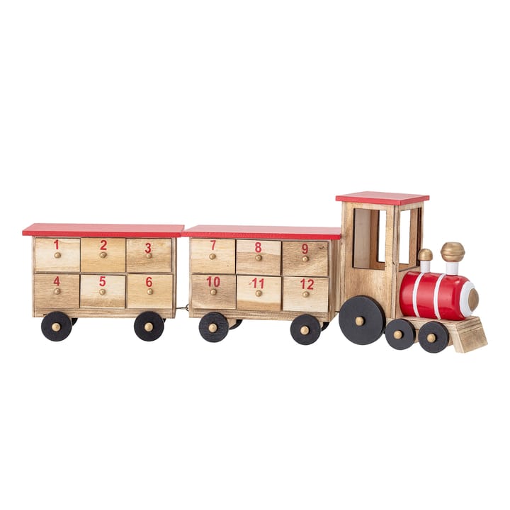 Paulownia Advent calendar train, multi Bloomingville