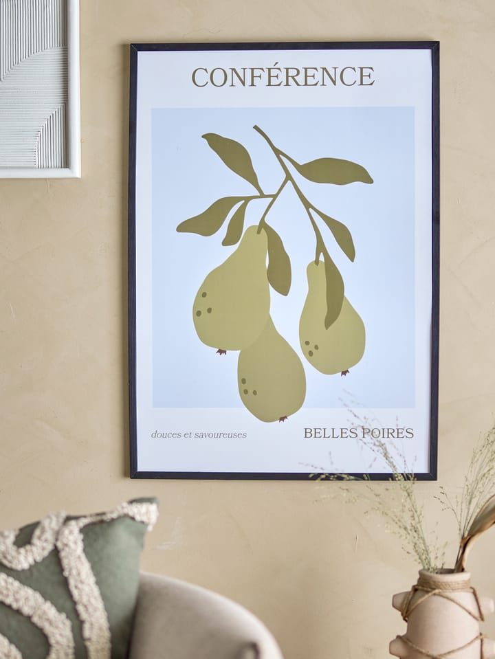 Poire poster with frame 52x72 cm, Poire-black pine Bloomingville