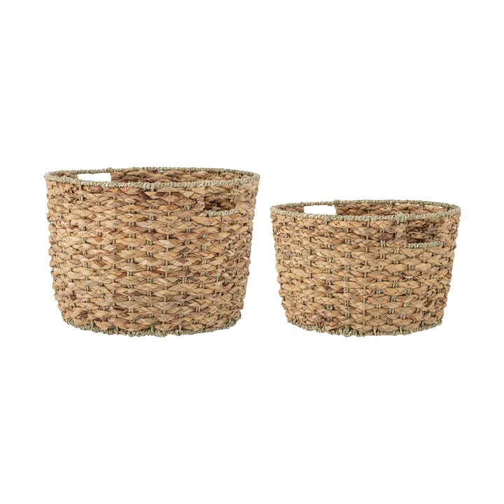 Rime storage box 2 pieces, Water hyacinth Bloomingville