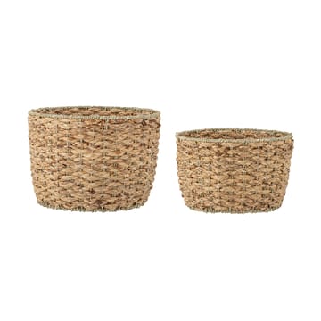 Rime storage box 2 pieces - Water hyacinth - Bloomingville