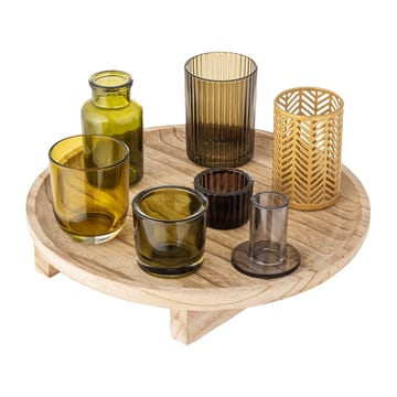 Sanga tray with lantern 8 pieces - Natural-multi - Bloomingville