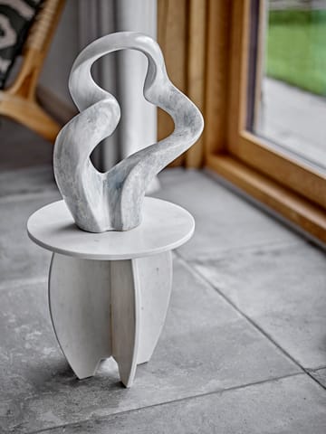 Sendai pedestal Ø30,5x31 cm - White marble - Bloomingville