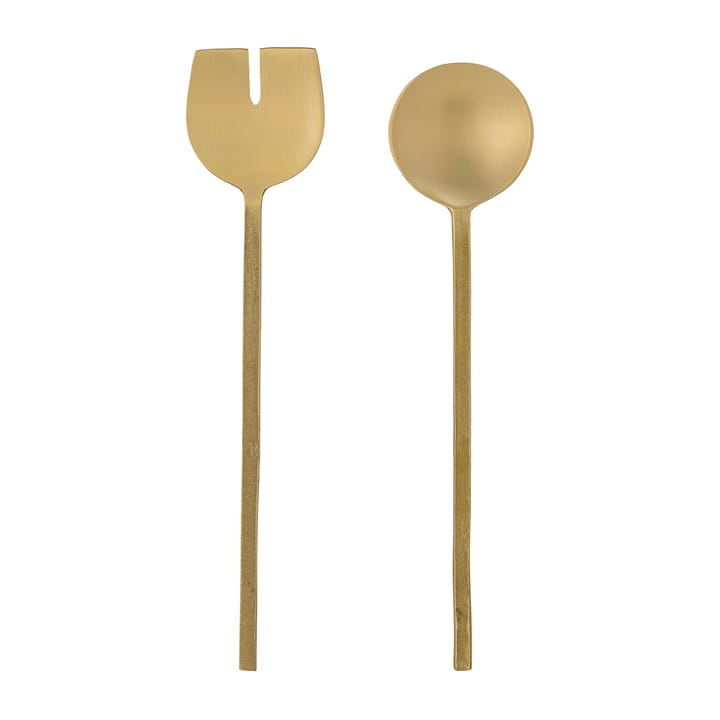 Serra salad cutlery 2 pieces - brass - Bloomingville