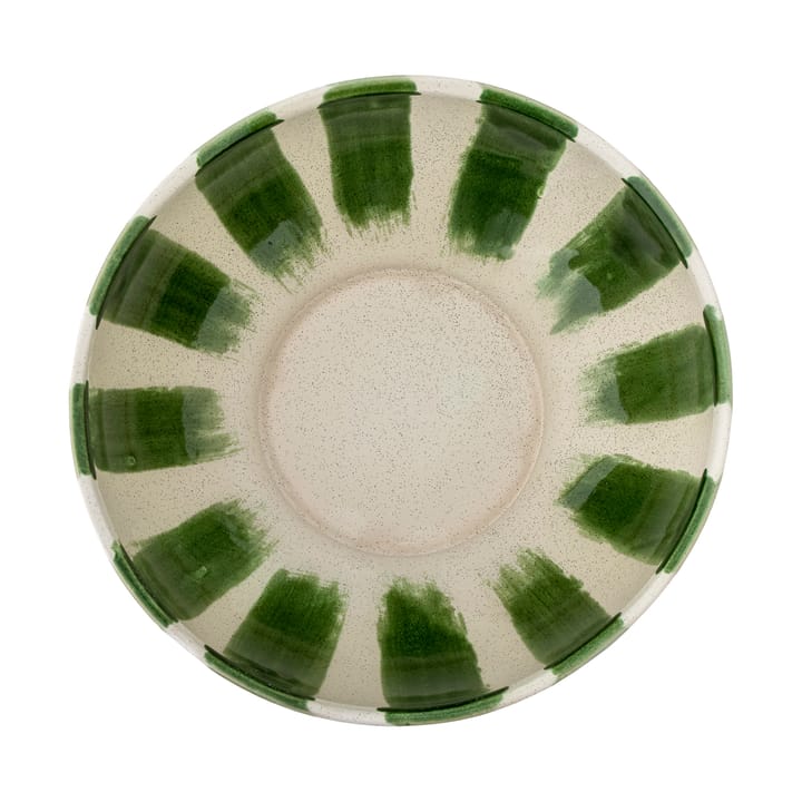 Shakti serving bowl Ø26 cm, Green-white Bloomingville