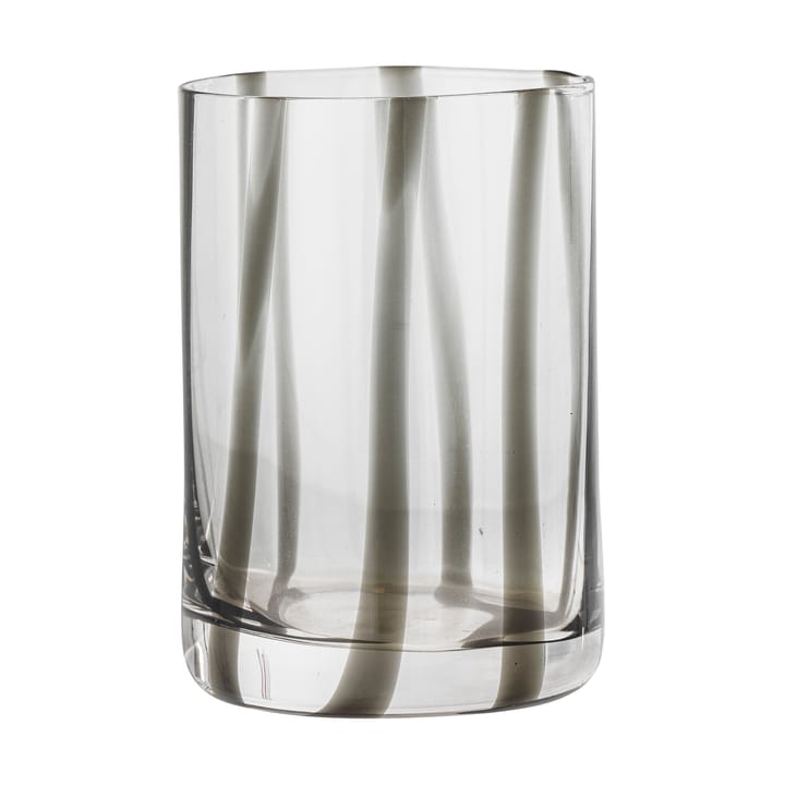 Silja drinking glass 37 cl - Black-clear - Bloomingville