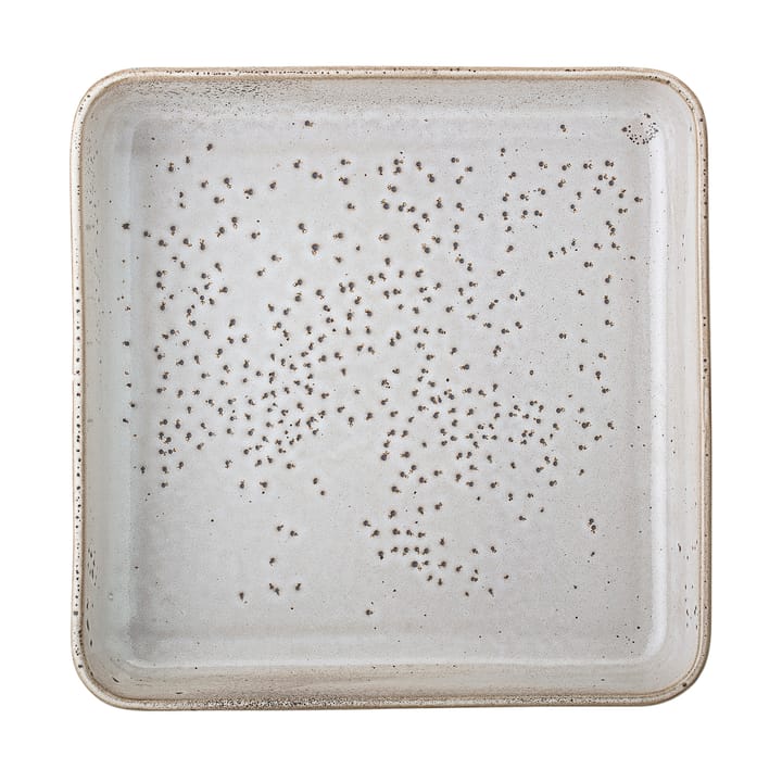 Thea serving plate stoneware 25x25 cm, Grey Bloomingville
