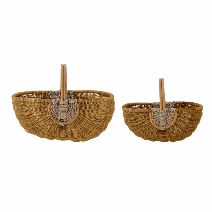 Vibber basket 2-pack, Brown Bloomingville