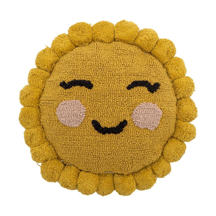 Vigge cushion Ø30 cm, Yellow sun Bloomingville