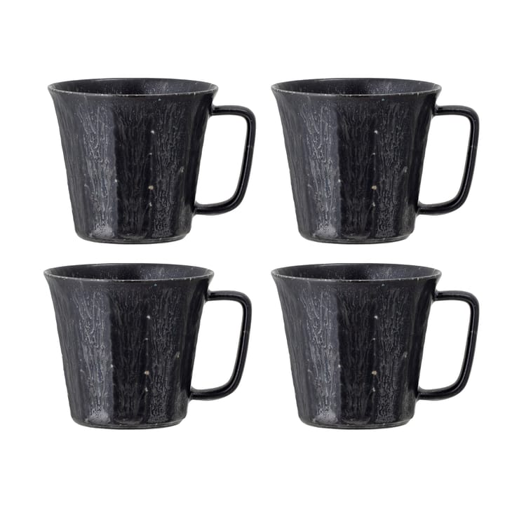 Yoko mug 32 cl 4-pack - black - Bloomingville