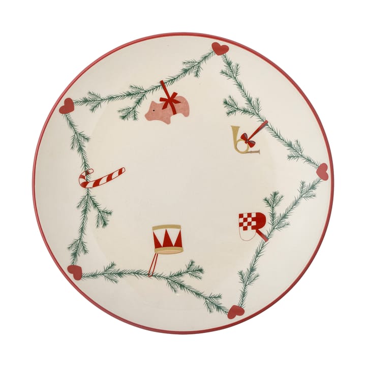 Yule plate Ø25.5 cm - White - Bloomingville