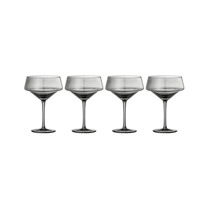 Yvette cocktail glass 33 cl 4-pack, grey Bloomingville