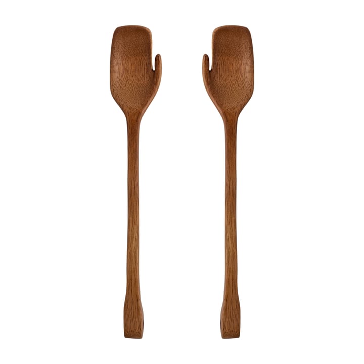 Zeena salad cutlery 2 pieces - Brown - Bloomingville