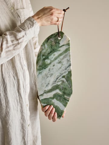 Ziggy cutting board 15x38 cm - Green marble - Bloomingville