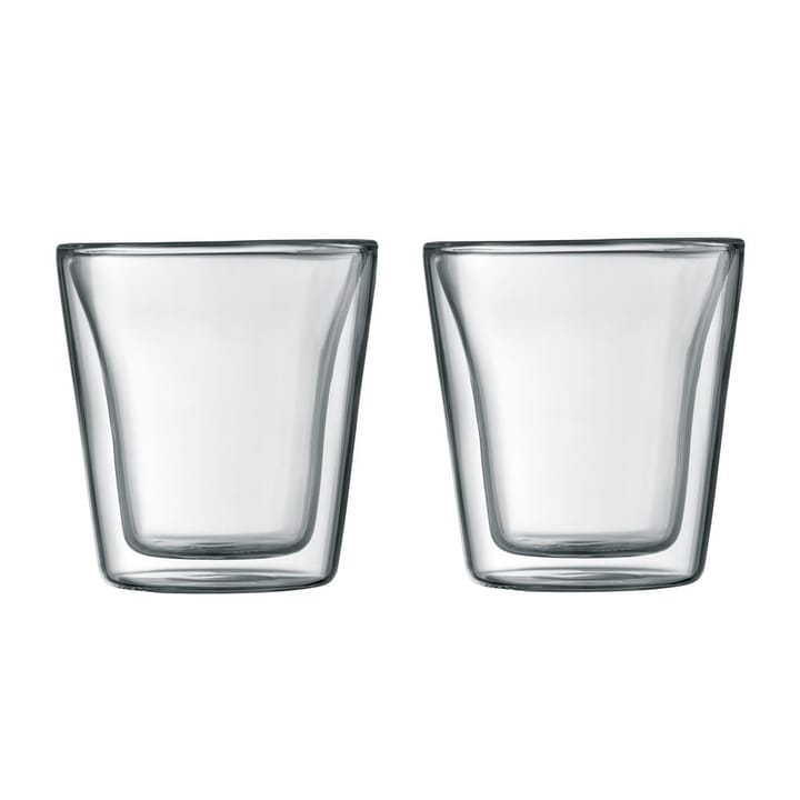 Canteen double wall glass 2-pack - 0.1 l - Bodum