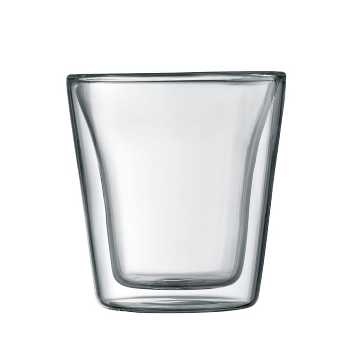 Canteen double wall glass 2-pack, 0.1 l Bodum