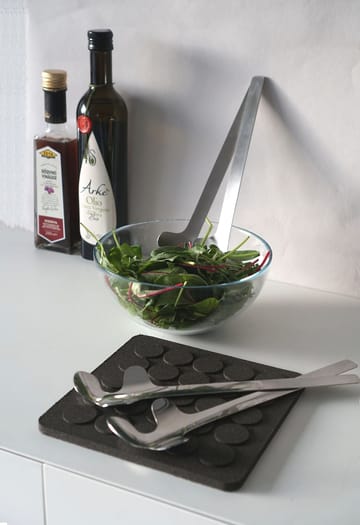 Leaf salad servers - Polished Steel - Born In Sweden