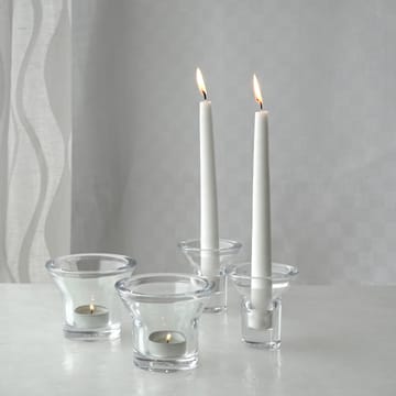 Lumi candlestick 8 cm - Clear - Born In Sweden