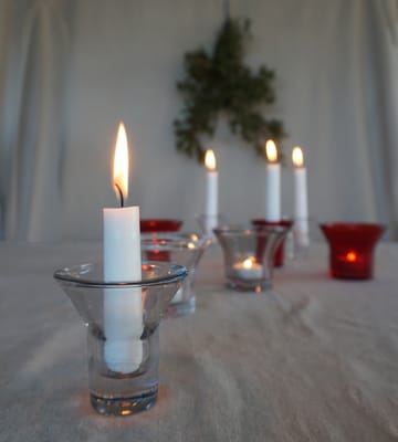 Lumi candlestick 8 cm - Clear - Born In Sweden