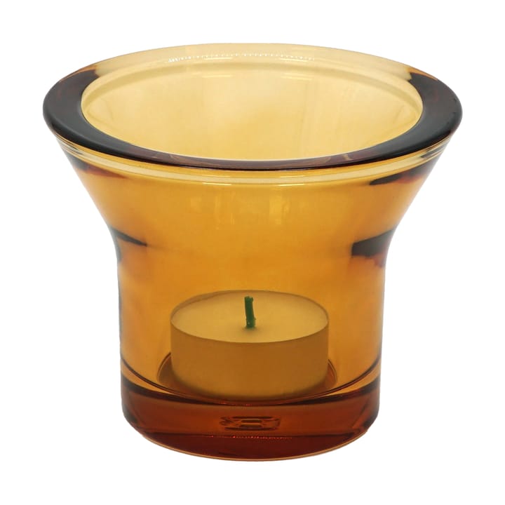 Lumi tealight holder Ø10 cm - Amber - Born In Sweden