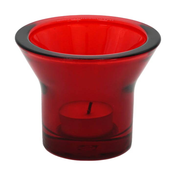 Lumi tealight holder Ø10 cm, Red Born In Sweden