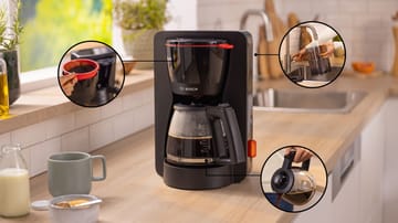 Bosch MyMoment TKA3M133 coffee maker Aroma Plus - Black - Bosch