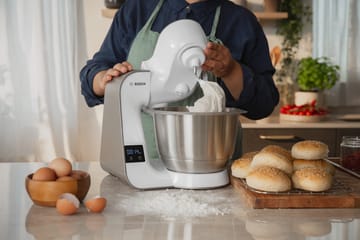 Bosch Serie 4 MUM5XW20 Kitchen Machine with Scale 1000W - White champagne - Bosch