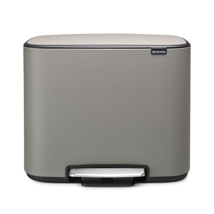 Bo pedal bin 11+23 l - mineral concrete grey - Brabantia