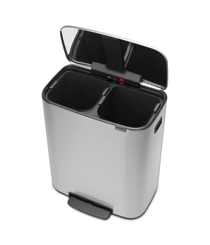 Bo pedal bin 2x30 L, matte steel Brabantia