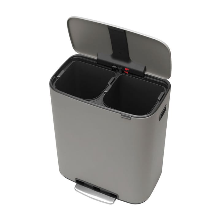 Bo pedal bin 2x30 L, Mineral concrete grey Brabantia