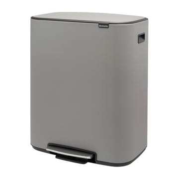 Bo pedal bin 2x30 L - Mineral concrete grey - Brabantia