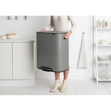 Bo pedal bin 2x30 L - Mineral concrete grey - Brabantia