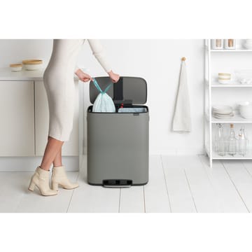 Bo pedal bin 2x30 L - Mineral concrete grey - Brabantia