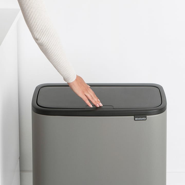 Bo touch bin 11+23 litre, Mineral concrete grey Brabantia