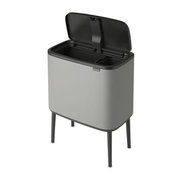 Bo touch bin 11+23 litre - Mineral concrete grey - Brabantia