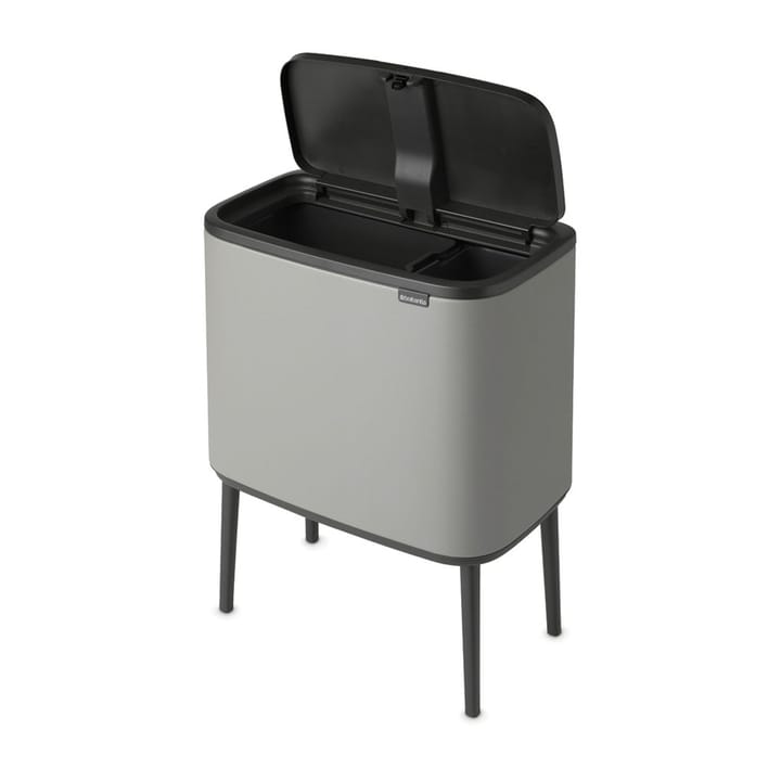 Bo touch bin 11+23 litre, Mineral concrete grey Brabantia